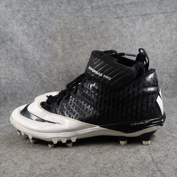 Nike Shoes Mens 12 Football Cleats Lunar Superbad Pro Black White Performance main image 11
